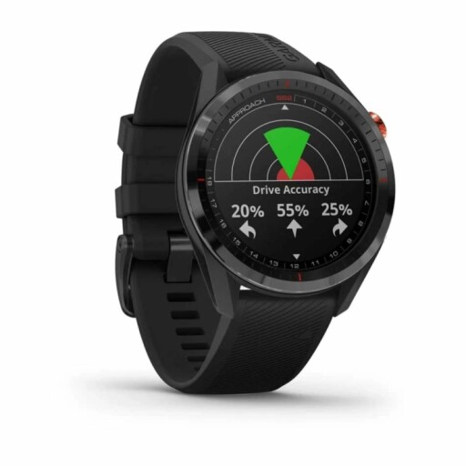 Garmin smartwatch displaying golf course GPS.